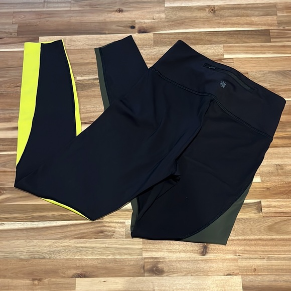 Athleta Asym Colorblock Tights - Picture 5 of 8